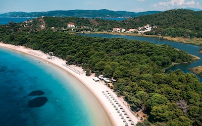 Koukounaries beach op Skiathos