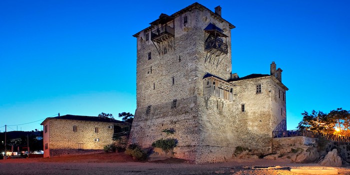 Ouranoupoli toren in Chalkidiki