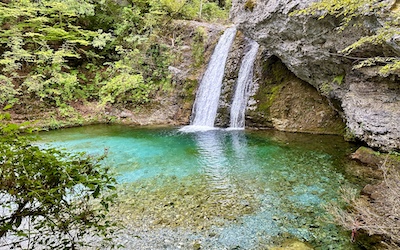 Waterval in Olympus National Park in Pieria