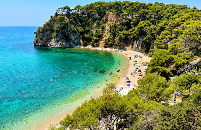 Alonaki Fanariou snorkelbaai bij Parga