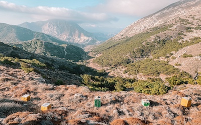 Noorden van Karpathos in de bergen