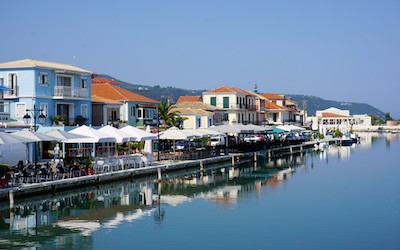 Bars en café's in Lefkas stad