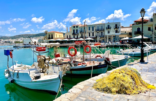 Venetiaanse haven in Rethymnon op Kreta