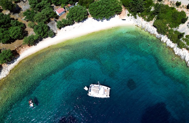 Snorkelbaai Chorgota beach op Kefalonia