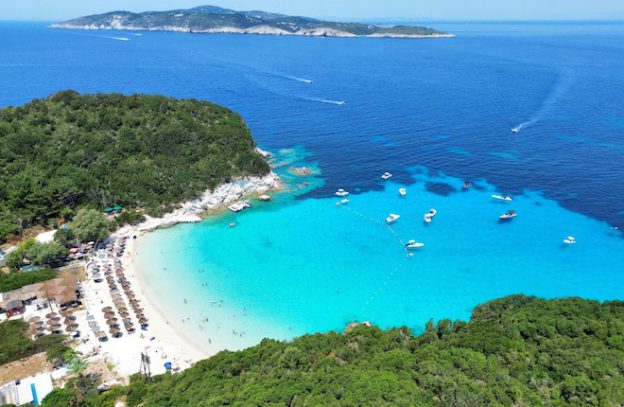 Anti Paxos stranden bij Griekenland