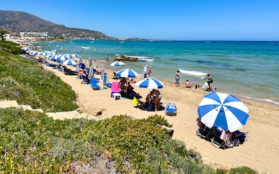 Stalis zandstrand op Kreta