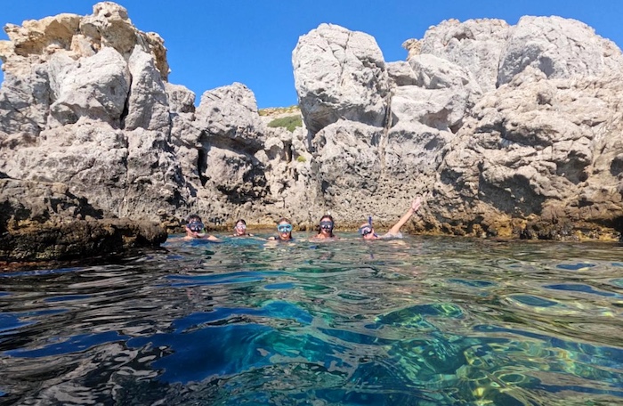 Snorkelen bij Traounou beach op Rhodos