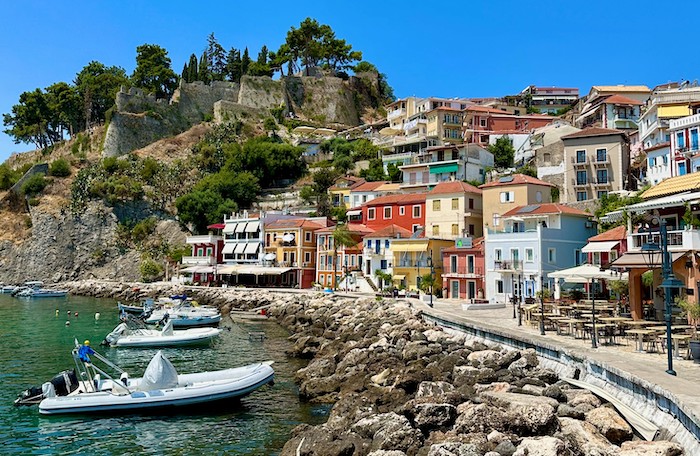 Parga in Epirus op het vasteland