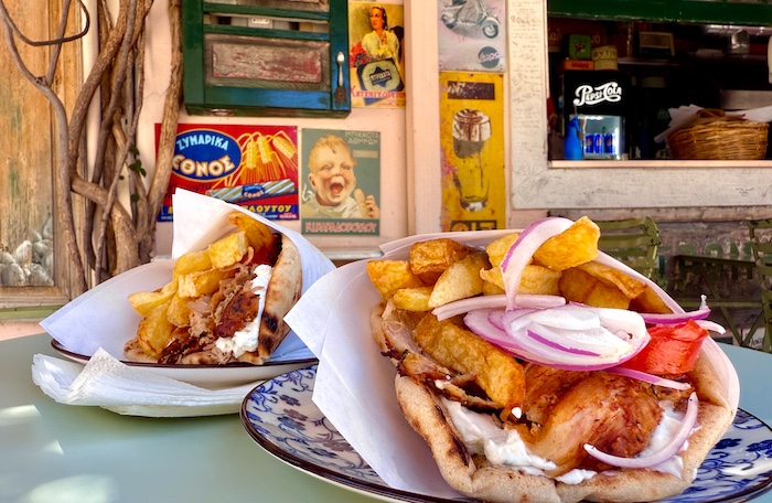 Echte Pita Gyros bij O Tzimis in het centrum van Kalamata