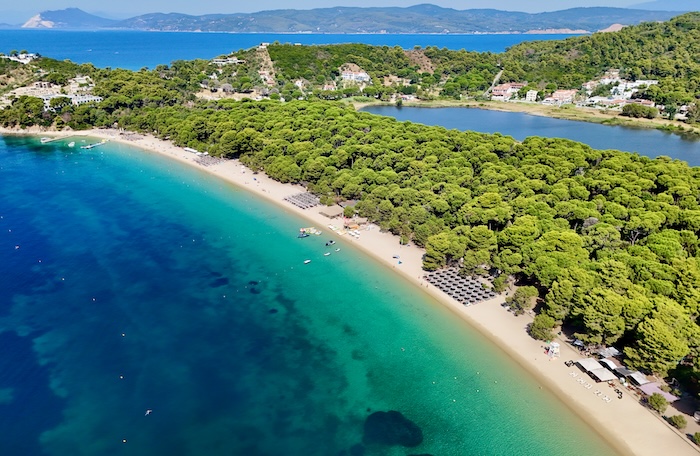 Koukounaries strand op Skiathos