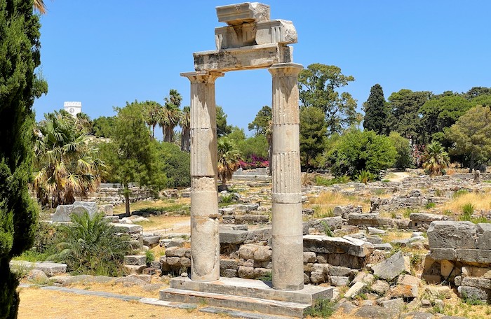 Agora: het openlucht museum in Kos-stad