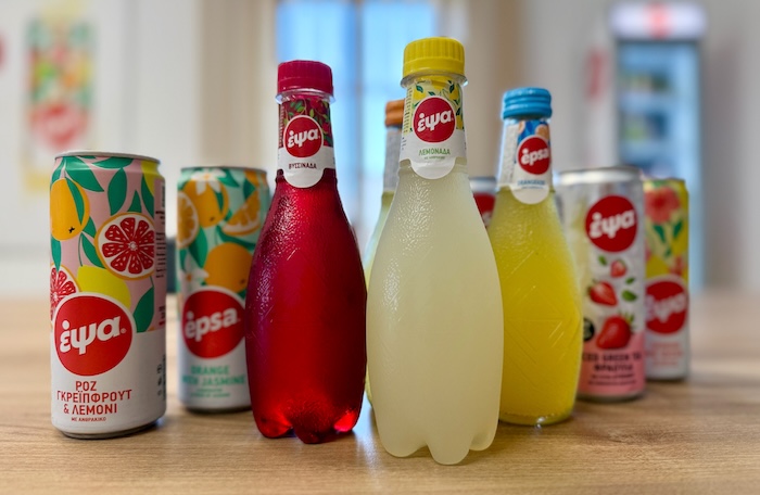 Epsa frisdranken uit Griekenland met lemonade