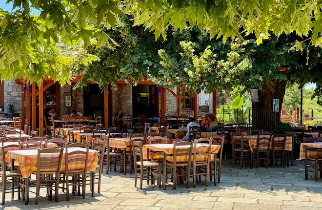 Plateia van Neochori in Pilion