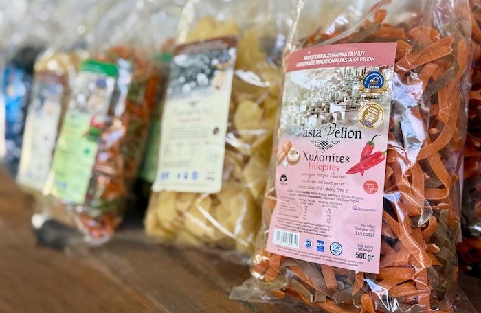 Pasta Pelion in winkel Makrinitsa Pilion