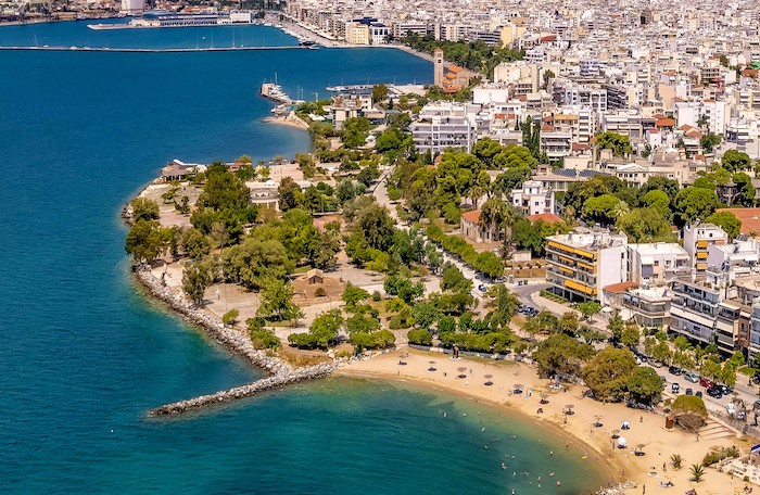 Anavros beach in Volos stad