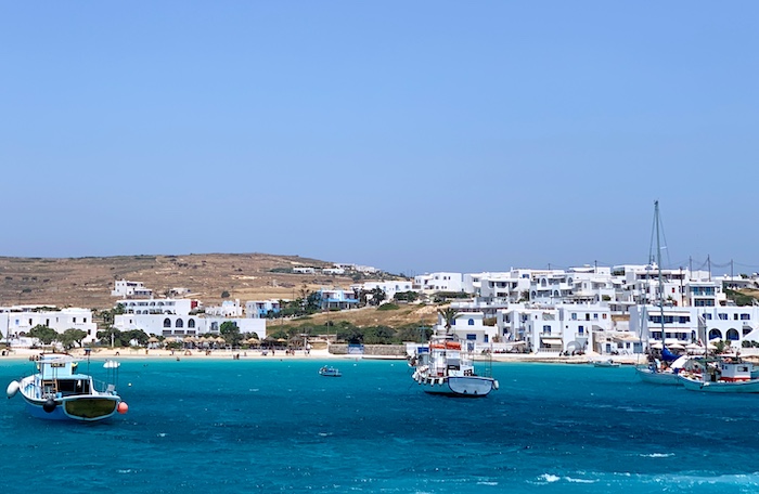 Koufonisia uitzicht op witte stadje Chora