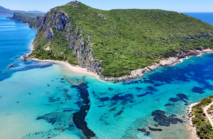 Sfaktiria beach bij Perasma Sykias beach in Messinia