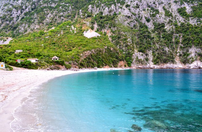 Thapsa beach op het eiland Evia
