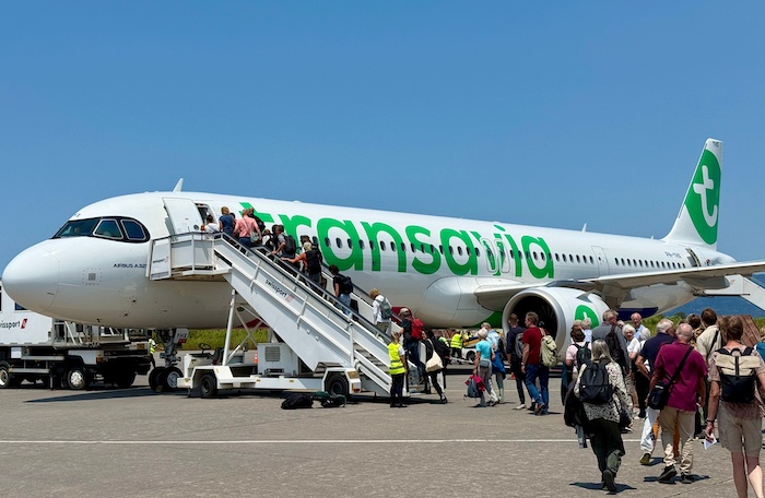 Airbus van Transavia op Kalamata Airport in Griekenland