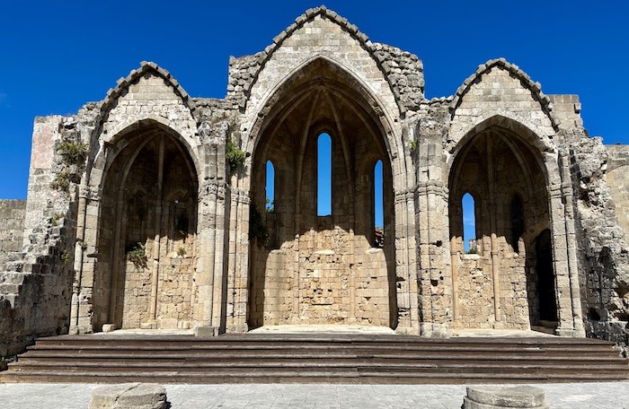 Church of Virgin Mary in oude gedeelte van Rhodos