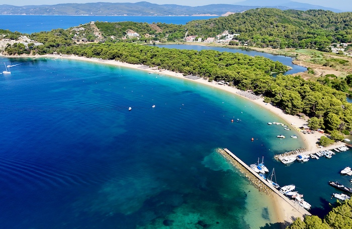 Koukounaries beach op Skiathos