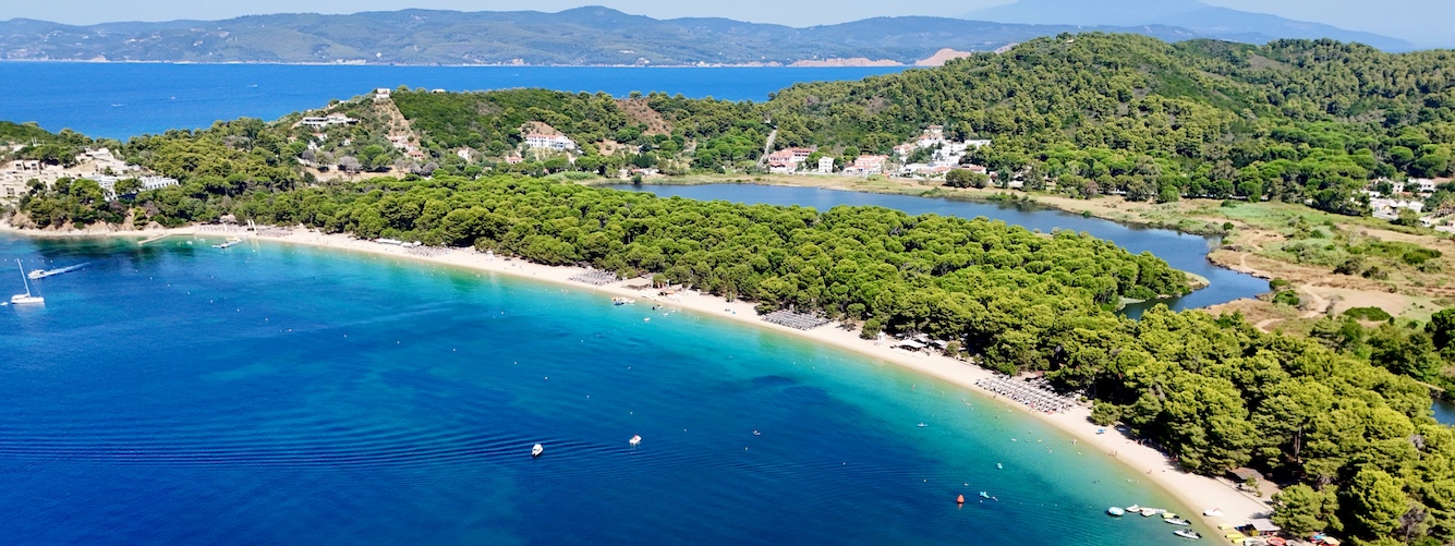 Koukounaries beach Skiathos drone.jpg