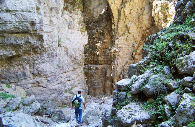 Imbros kloof centraal op Kreta in Griekenland