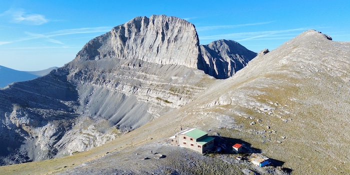 Mount Olympus en Mytikas piek als hoogste berg van Griekenland