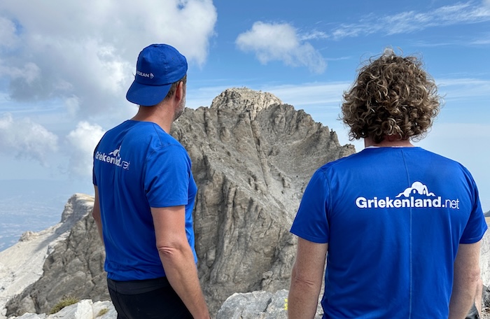 Bas Wanrooij van Griekenland.net op Mount Olympus