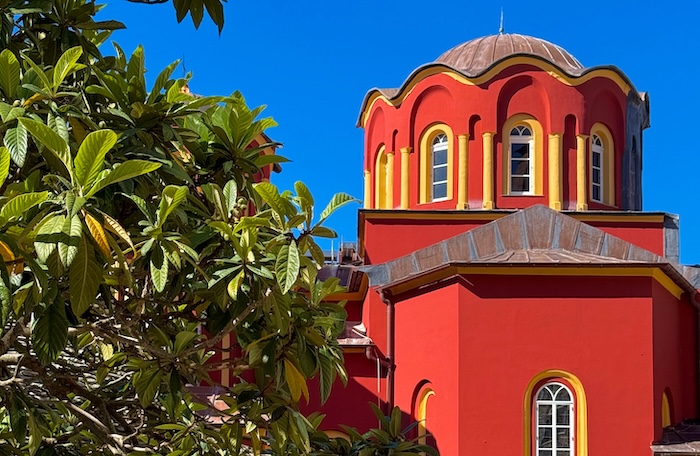 Hoofdkerk van Vatopedi klooster op Athos